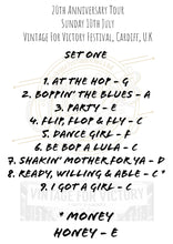 Load image into Gallery viewer, 20th Anniversary Summer Tour Set Lists - Limited Edition