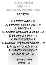 Load image into Gallery viewer, 20th Anniversary Summer Tour Set Lists - Limited Edition